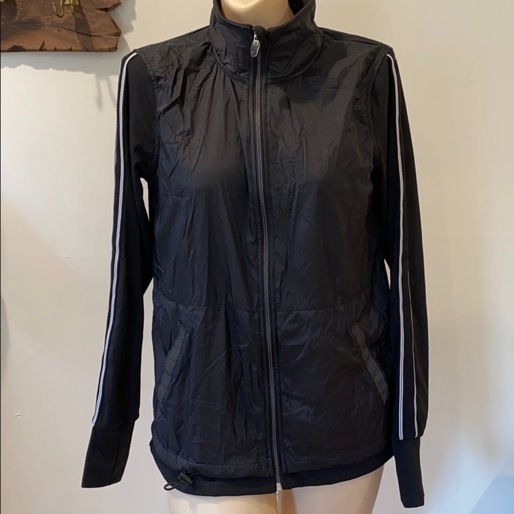 Tangerine activewear nylon windbreaker jacket
